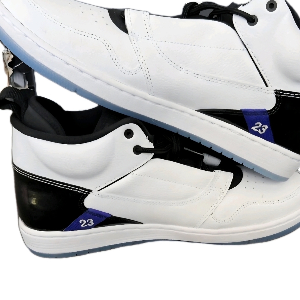 NIKE AIR JORDAN Men's "Fadeaway" Concord Basketball Sneakers Men's Size 10.5 New - Picture 3 of 8